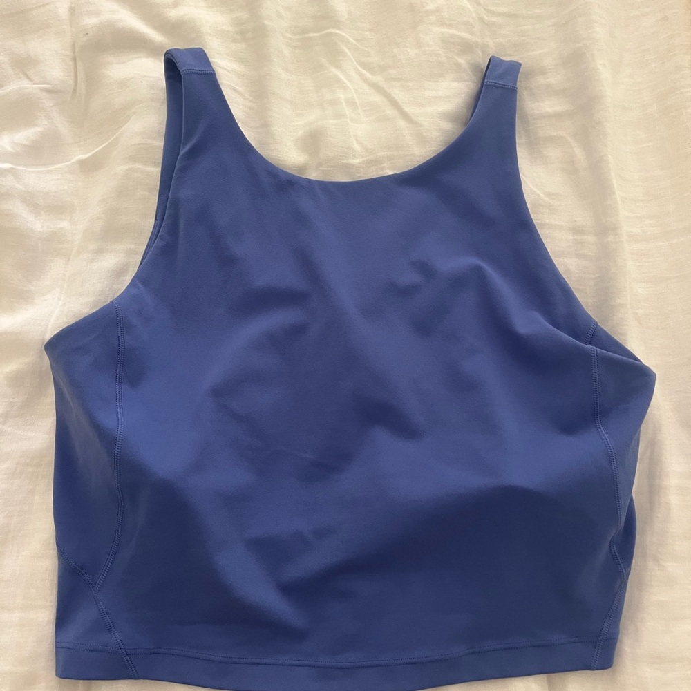 Lulu lemon blue high neck align tank NWOT